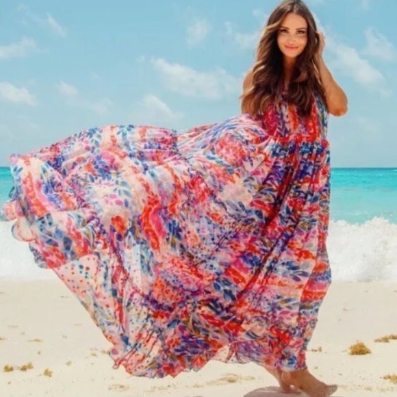 NWOT MISA Los Angeles Kalita Maxi Dress | US Small - Picture 1 of 12